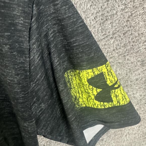 Under Armour Shirt Mens Large Black HeatGear Compression Lightning Bolt Graphic - Picture 4 of 8